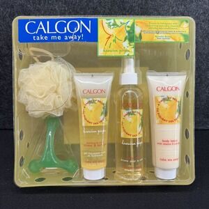 Vintage Y2K Calgon Hawaiian Ginger Gift Set NIP NOS Body Mist Lotion Gel Basket